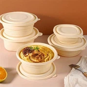 Miljøvennlig, biologisk nedbrytbar, rund bolle basert på maisstivelse